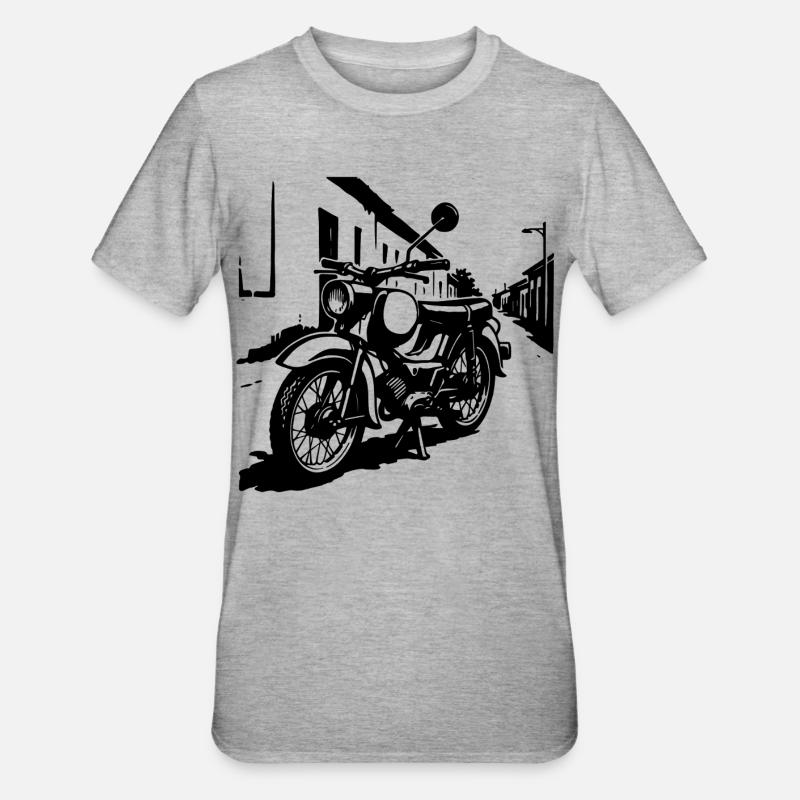 Two-stroke legend Oststyle - Unisex Polycotton T-Shirt - heather grey