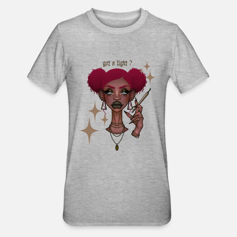 got a light? - Unisex Polycotton T-Shirt - heather grey