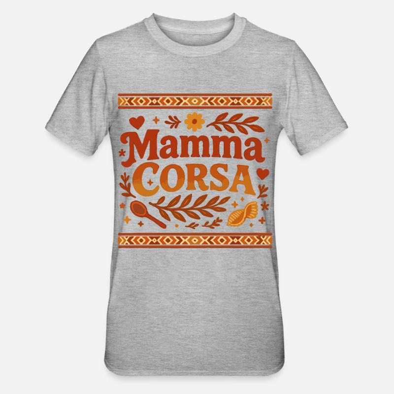 Mamma Corsa - T-shirt polycoton Unisexe - gris chiné