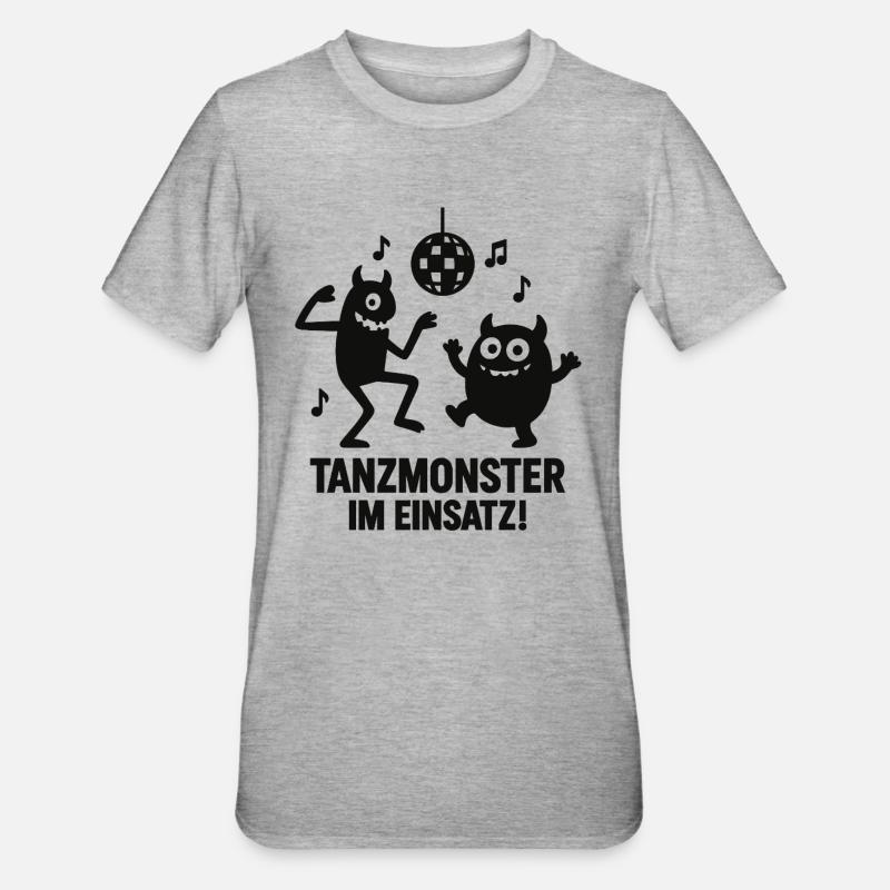 Dance Monster Insert Disco - Unisex Polycotton T-Shirt - heather grey