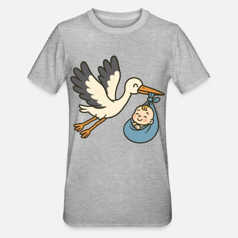 Arrivée paisible - T-shirt polycoton Unisexe - gris chiné