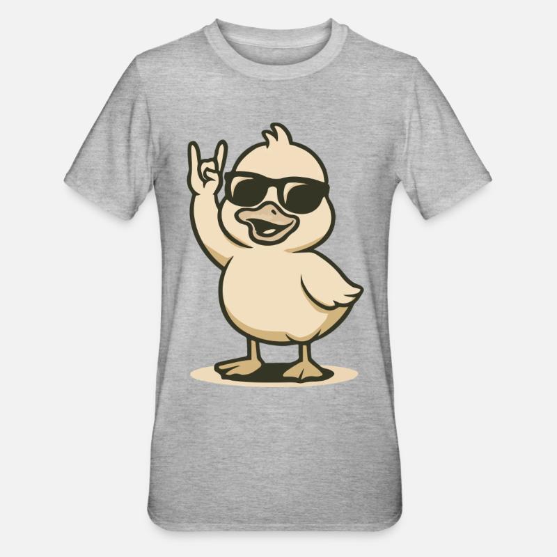 Duck’n’Roll - T-shirt polycoton Unisexe - gris chiné