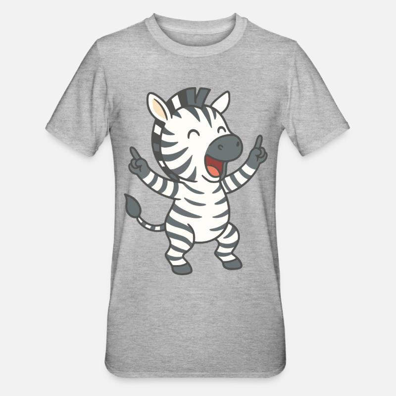 Fête du passage piéton - T-shirt polycoton Unisexe - gris chiné