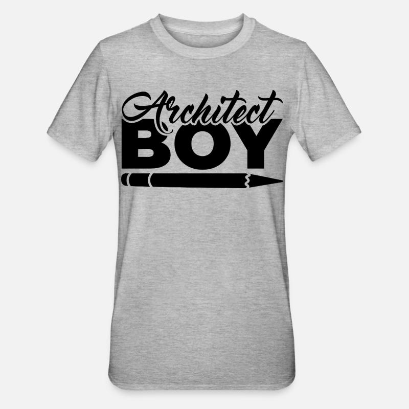 Petit architecte - T-shirt polycoton Unisexe - gris chiné