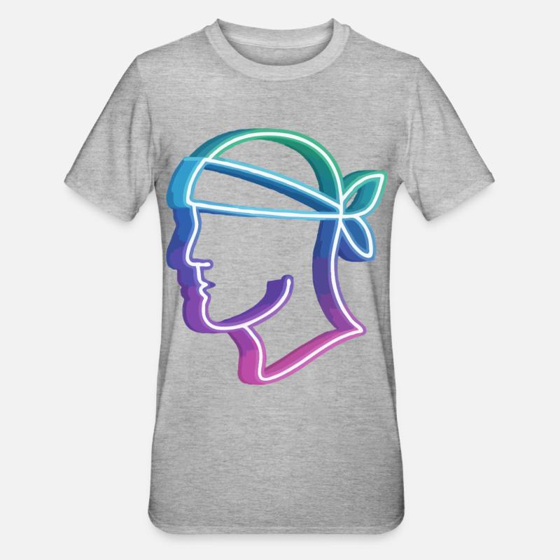 Testa Mora Neon - T-shirt polycoton Unisexe - gris chiné