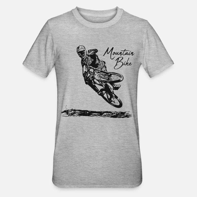 Sprinter sur sentier - T-shirt polycoton Unisexe - gris chiné