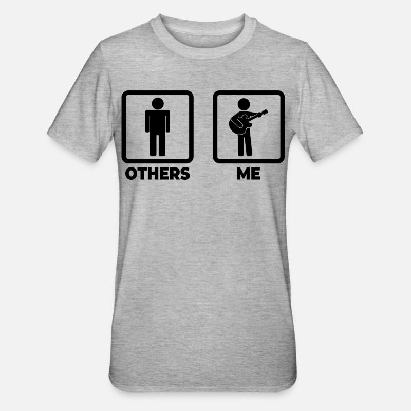 Figurines de guitariste - T-shirt polycoton Unisexe - gris chiné