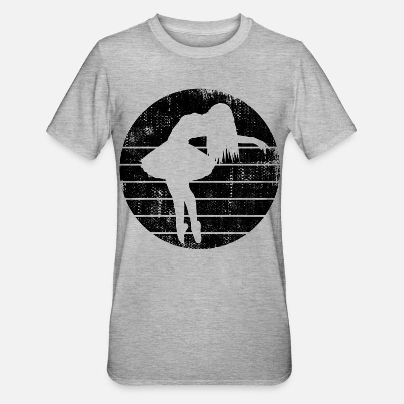 Ballettmädchen - Unisex Polycotton T-Shirt - Grau meliert