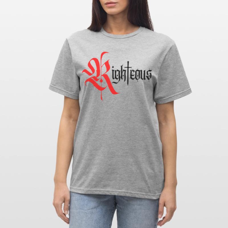 Conception gothique vertueuse avec épée T-shirt polycoton Unisexe