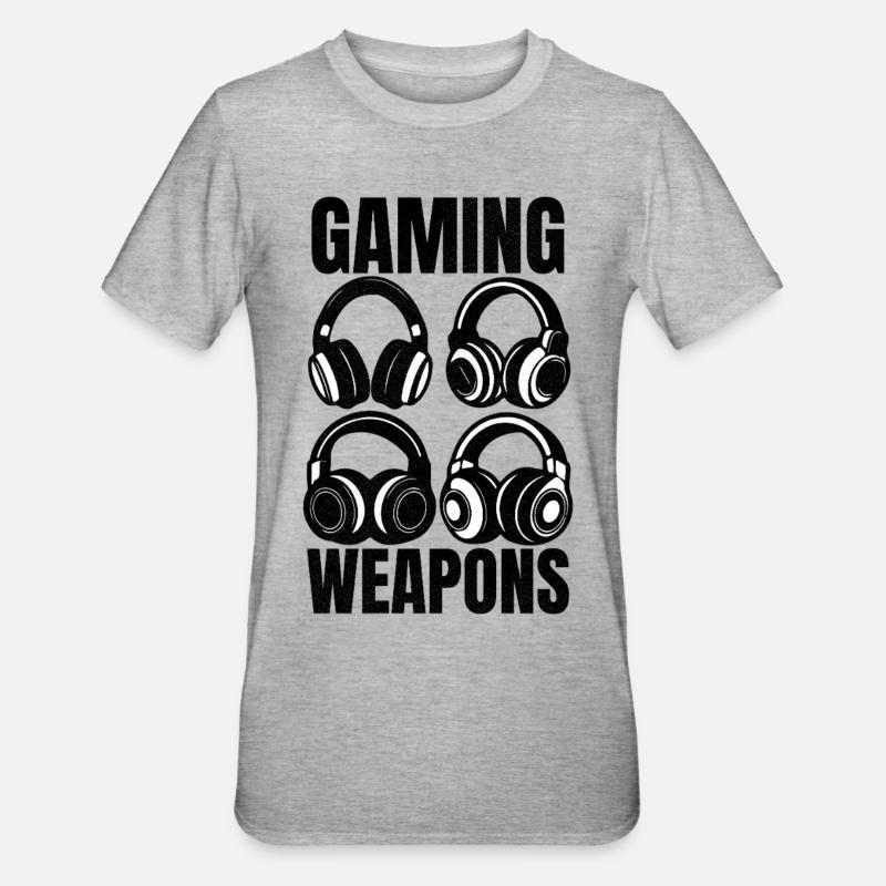 Armes de jeu - T-shirt polycoton Unisexe - gris chiné
