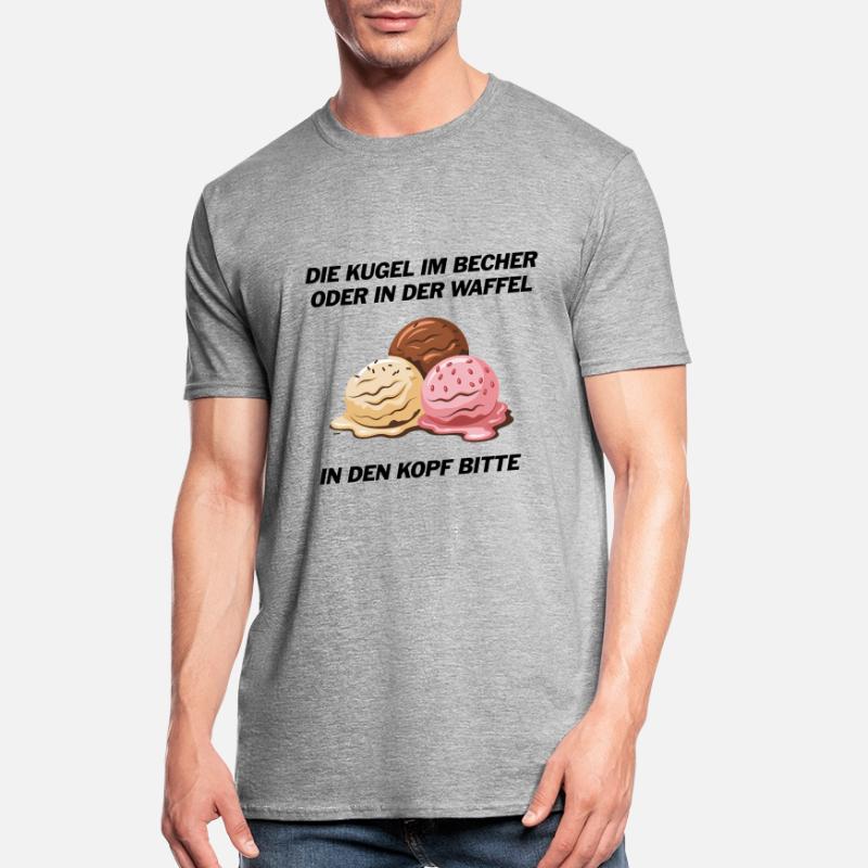 Die Kugel im Becher oder in der Waffel? Unisex Polycotton T-Shirt