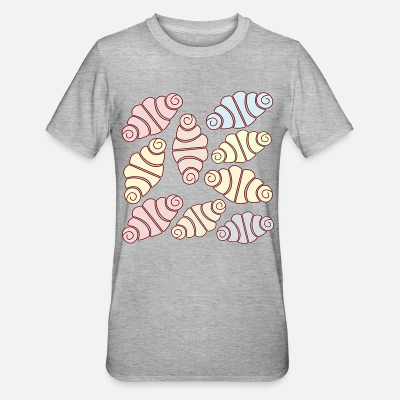 FRANZBRÖTCHEN GESCHENKE GEBÄCK - Unisex Polycotton T-Shirt - Grau meliert