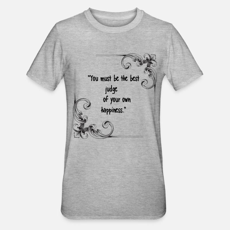 Cadeau citation Emma de Jane Austen - T-shirt polycoton Unisexe - gris chiné