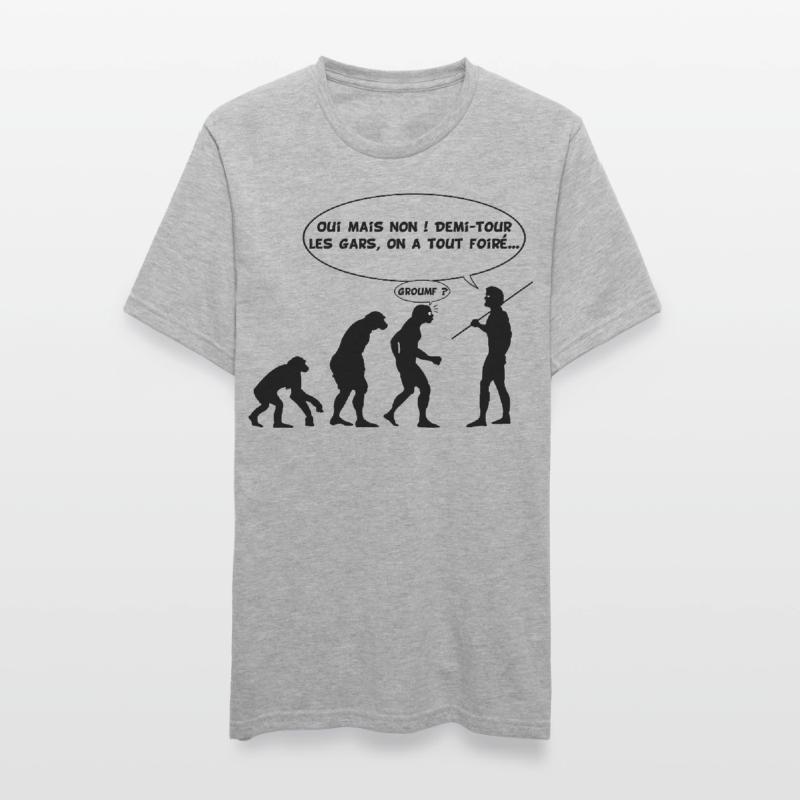 Erreur d'évolution (noir) T-shirt polycoton Unisexe