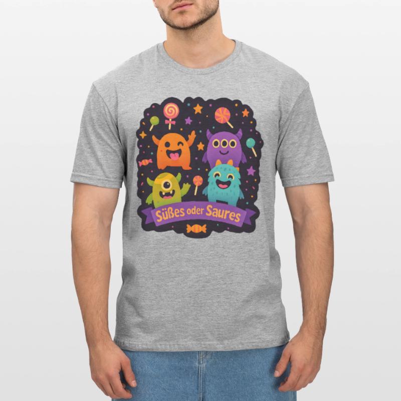 Süßes oder Saures - Monsterparty Unisex Polycotton T-Shirt