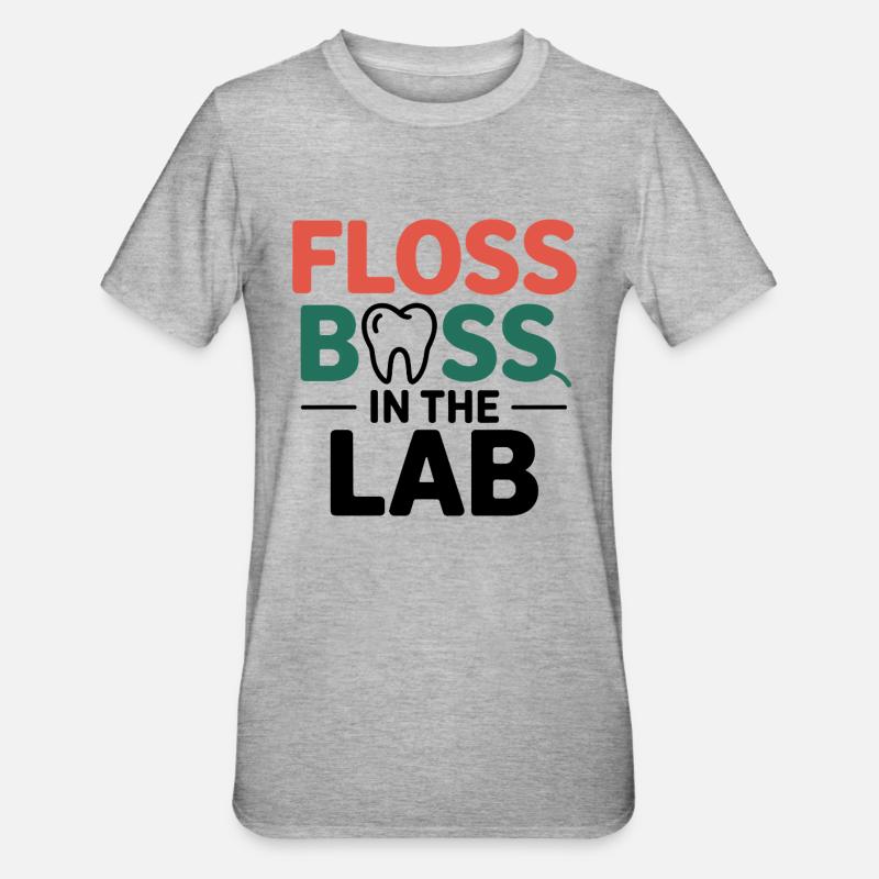 Technicien de laboratoire dentaire Art - T-shirt polycoton Unisexe - gris chiné