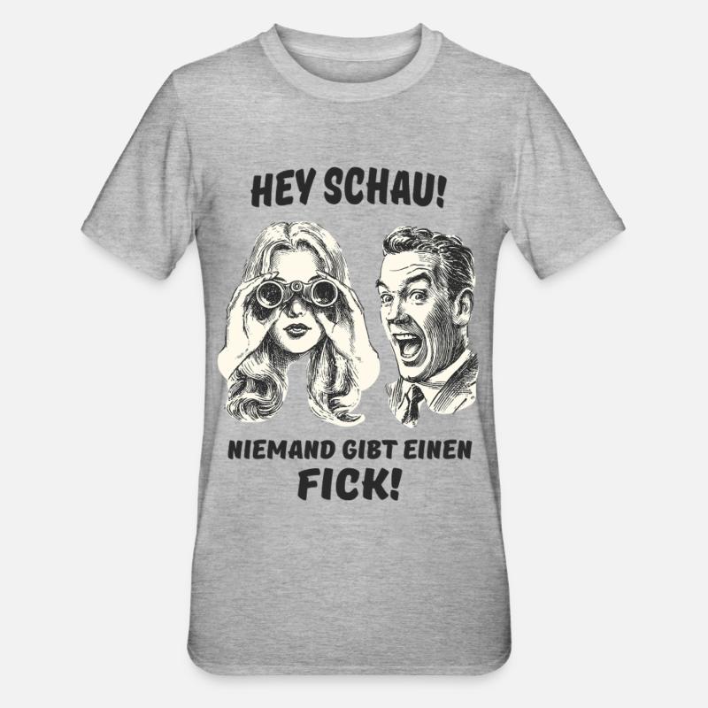 Illustration de bande dessinée rétro Doppelganger - T-shirt polycoton Unisexe - gris chiné