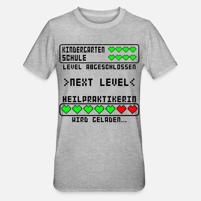 Aspiring naturopath in training Start - Unisex Polycotton T-Shirt - heather grey