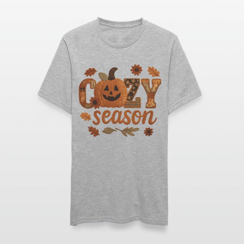 Patchwork de citrouilles douillettes T-shirt polycoton Unisexe