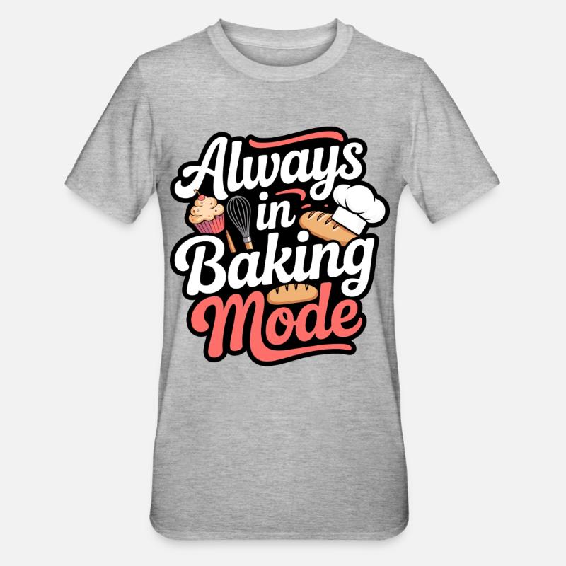 Mode de cuisson Always Bake - T-shirt polycoton Unisexe - gris chiné