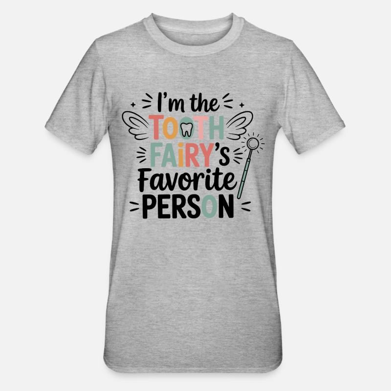 Zahntechniker/in - Unisex Polycotton T-Shirt - Grau meliert