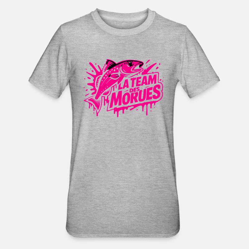 Neon Cod Team - Unisex Polycotton T-Shirt - heather grey