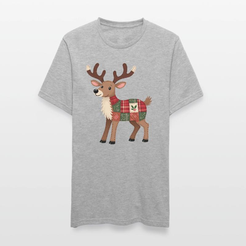 Patchwork Renne Noël T-shirt polycoton Unisexe