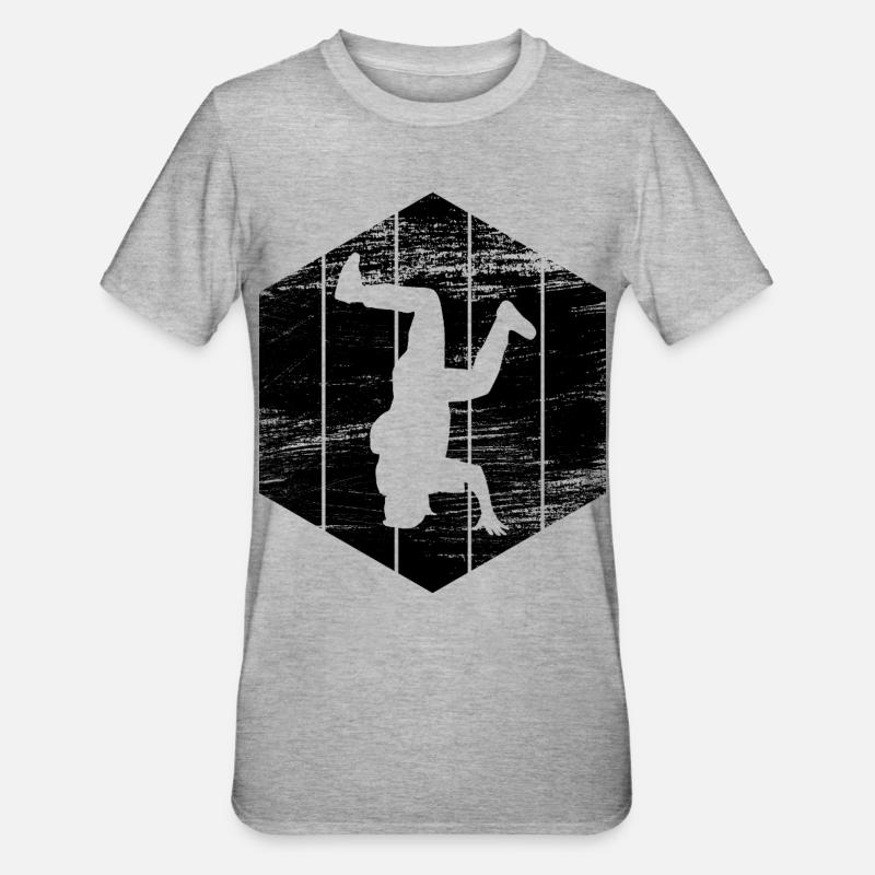 Breakdancers - T-shirt polycoton Unisexe - gris chiné