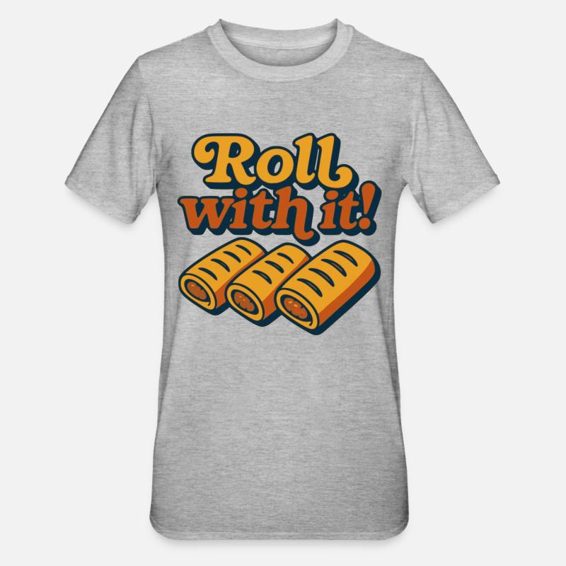 Roll with It - Unisex Polycotton T-Shirt - heather grey