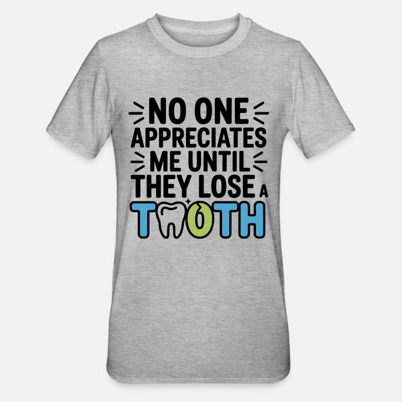 Technicien de laboratoire dentaire articulateur - T-shirt polycoton Unisexe - gris chiné