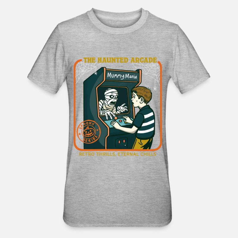 L’arcade hantée - T-shirt polycoton Unisexe - gris chiné