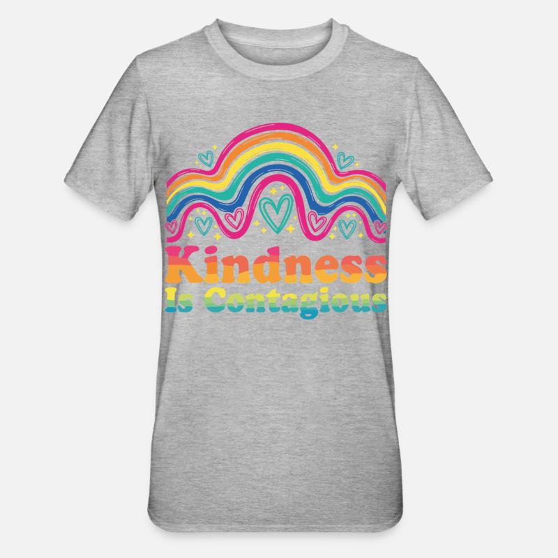 Kindness Emotional Learning Teacher SEL - T-shirt polycoton Unisexe - gris chiné