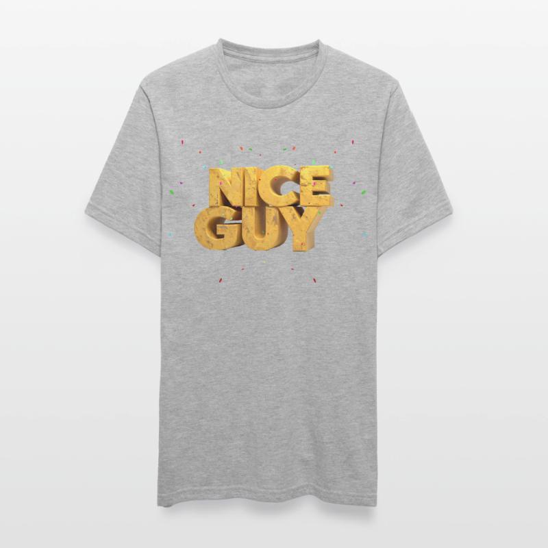 Nice Guy – Lettres monumentales en grès & Conf T-shirt polycoton Unisexe