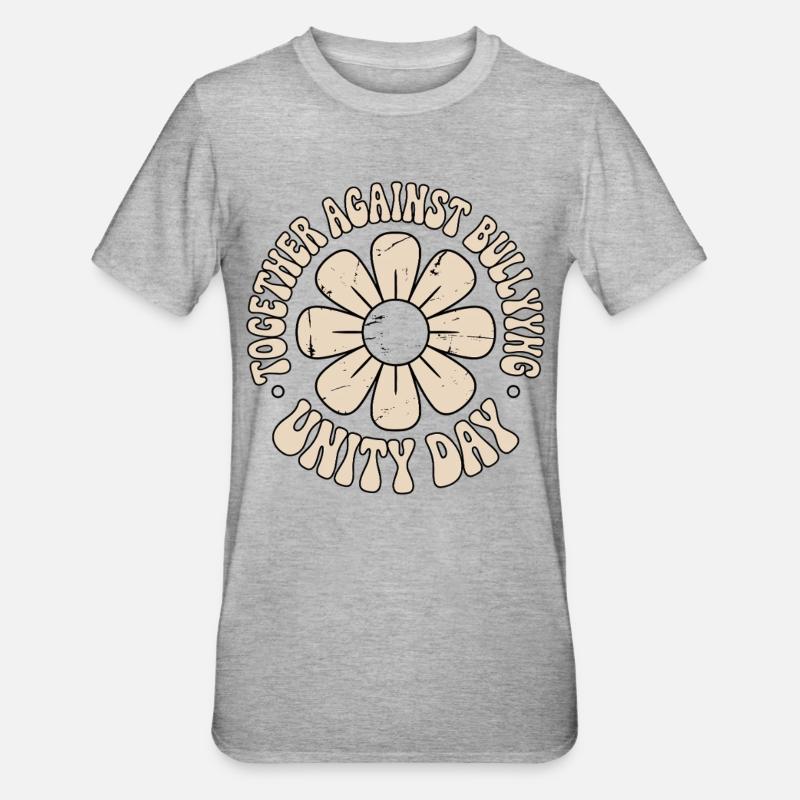 Ensemble contre le harcèlement - T-shirt polycoton Unisexe - gris chiné
