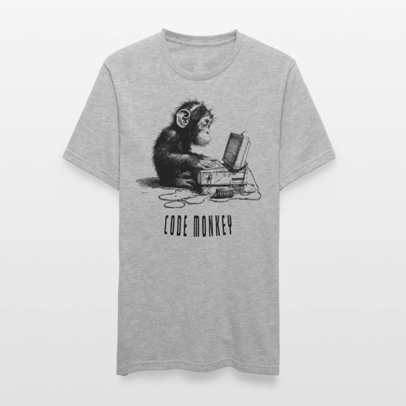 Code Monkay T-shirt polycoton Unisexe