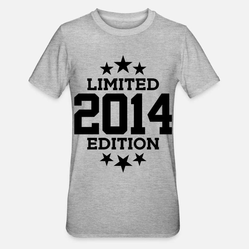 ÉDITION LIMITÉE 2014 12E ANNIVERSAIRE - T-shirt polycoton Unisexe - gris chiné