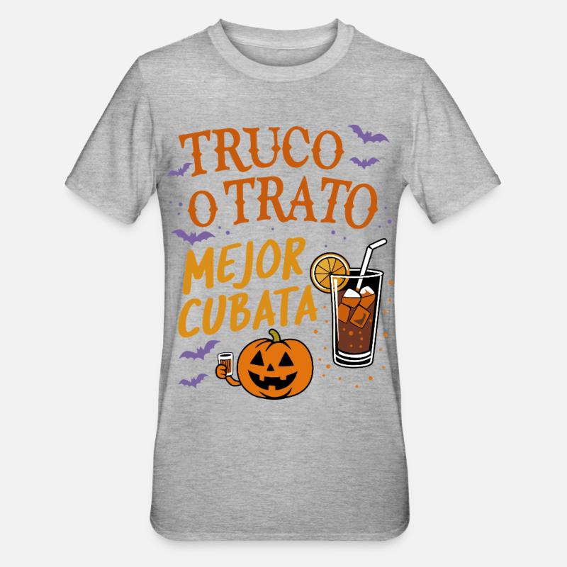 Süßes oder Saures Beste Cubata - Unisex Polycotton T-Shirt - Grau meliert