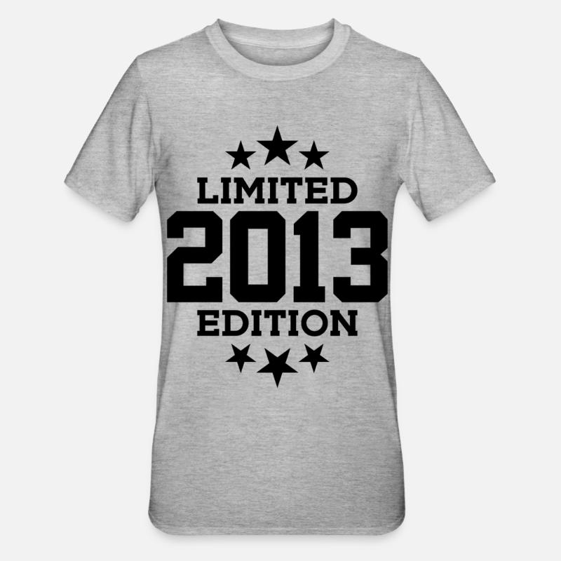ÉDITION LIMITÉE 2013 13E ANNIVERSAIRE - T-shirt polycoton Unisexe - gris chiné
