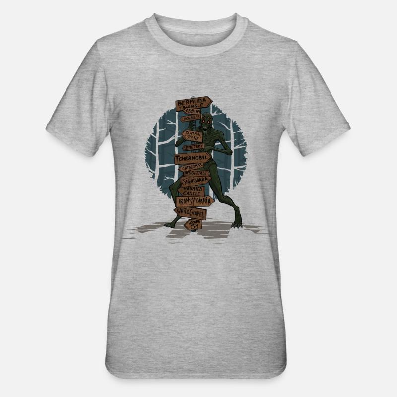 Evil Places - T-shirt polycoton Unisexe - gris chiné