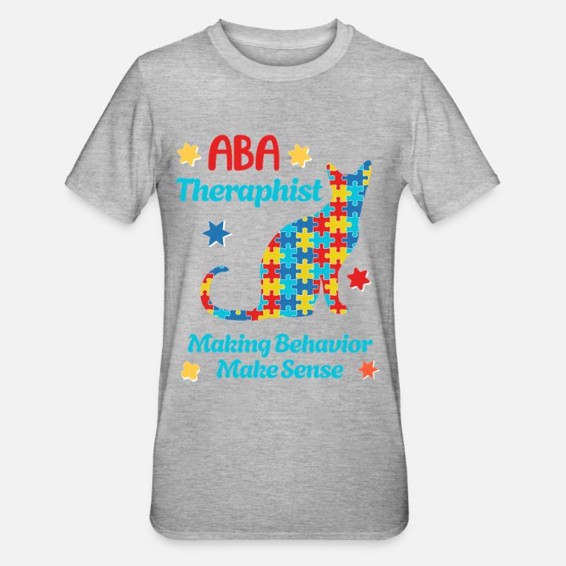 L’équipe de l’autisme : Forts ensemble - T-shirt polycoton Unisexe - gris chiné