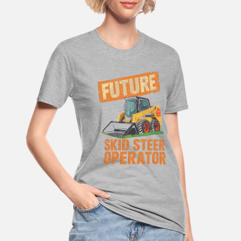 Opérateur de chargeuse compacte Chargeuse compacte T-shirt polycoton Unisexe