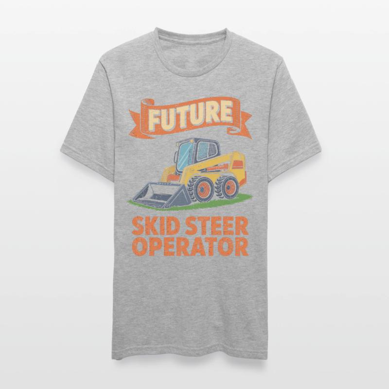 Opérateur de chargeuse compacte Chargeuse compacte T-shirt polycoton Unisexe