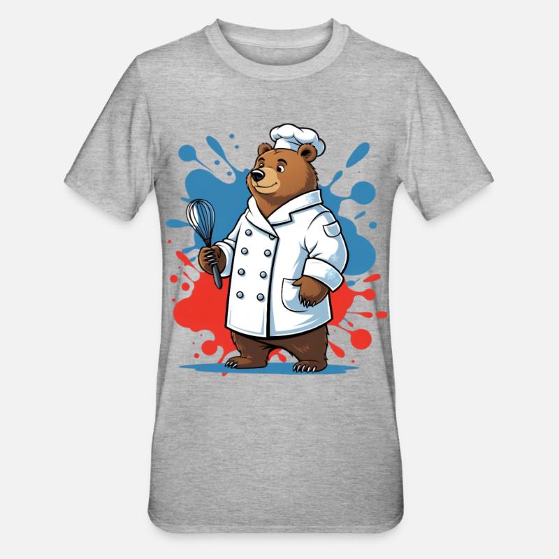 Conception de Bärenkoch - T-shirt polycoton Unisexe - gris chiné