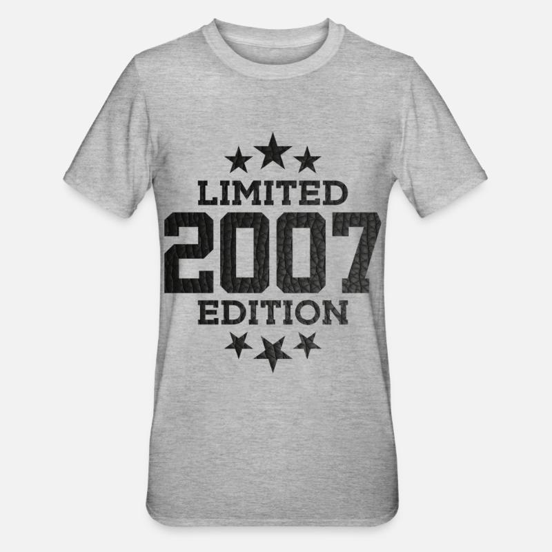 ÉDITION LIMITÉE 2007 19E ANNIVERSAIRE - T-shirt polycoton Unisexe - gris chiné