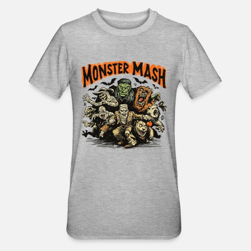 Purée de monstres - T-shirt polycoton Unisexe - gris chiné