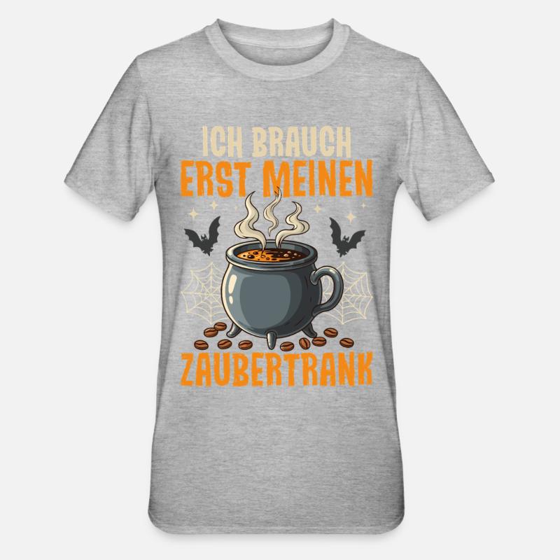 I need my magic potion first - Unisex Polycotton T-Shirt - heather grey