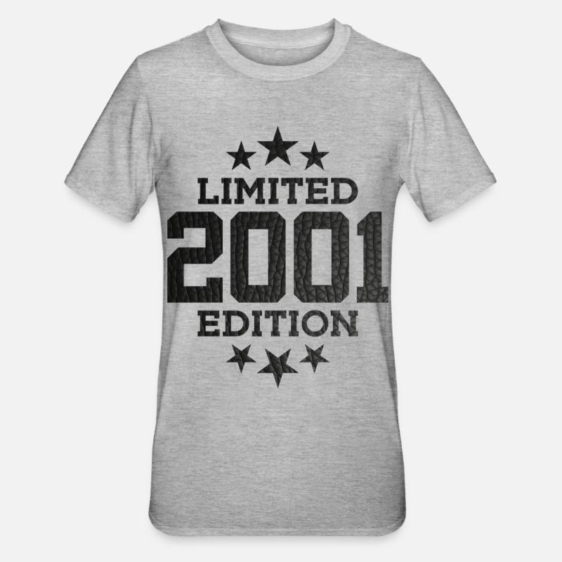 ÉDITION LIMITÉE 2001 25E ANNIVERSAIRE - T-shirt polycoton Unisexe - gris chiné