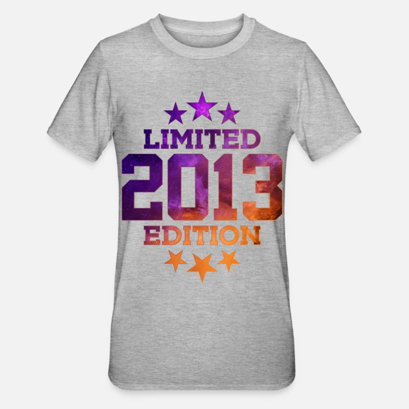 ÉDITION LIMITÉE 2013 13E ANNIVERSAIRE - T-shirt polycoton Unisexe - gris chiné