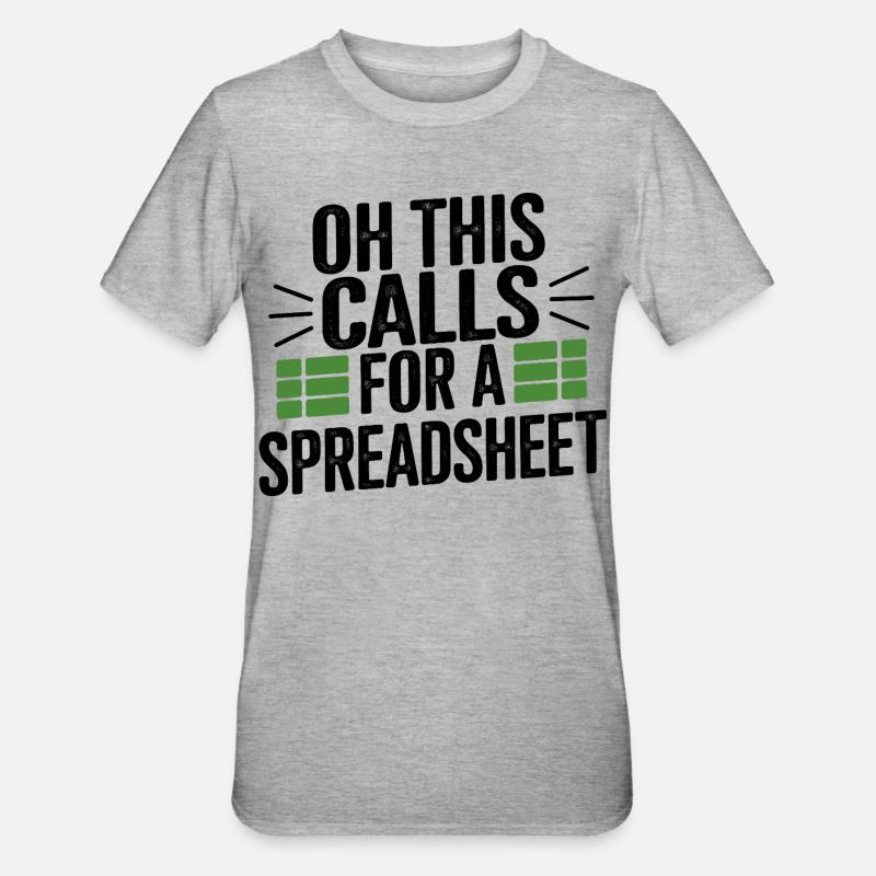 Oh that needs a table - Unisex Polycotton T-Shirt - heather grey