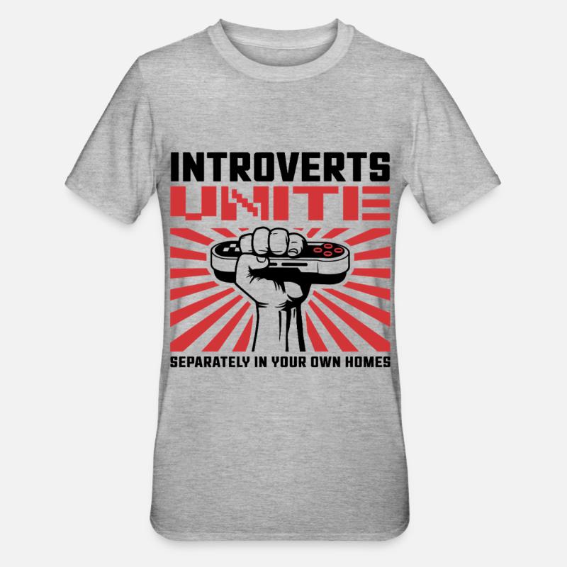 Rayons du poing unis - T-shirt polycoton Unisexe - gris chiné